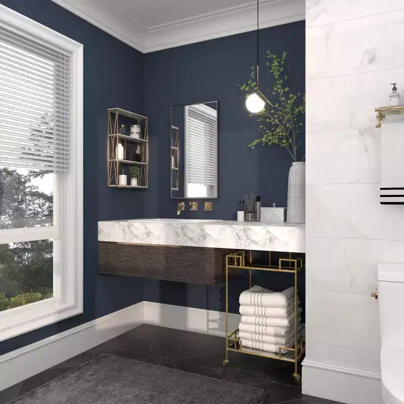 Étagère murale en bois à 4 niveaux Or 61x41 cm | Décoration Glamour de Luxe