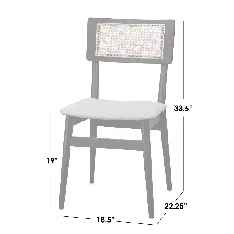Ensemble de salle à manger rectangulaire 6 pièces noir | Table et chaises