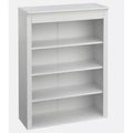 Lifestorey Monza 3 Shelf Display Hutch White: Modern Farmhouse Style, 3-Shelf Display Storage
