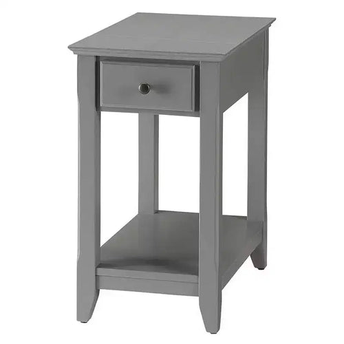 13" Bertie Accent Table Gray - Acme Furniture