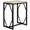 Ebsen Metal and Wood Accent Table White Wash - WyndenHall: Contemporary Rectangle Side Table, Scratch-Resistant