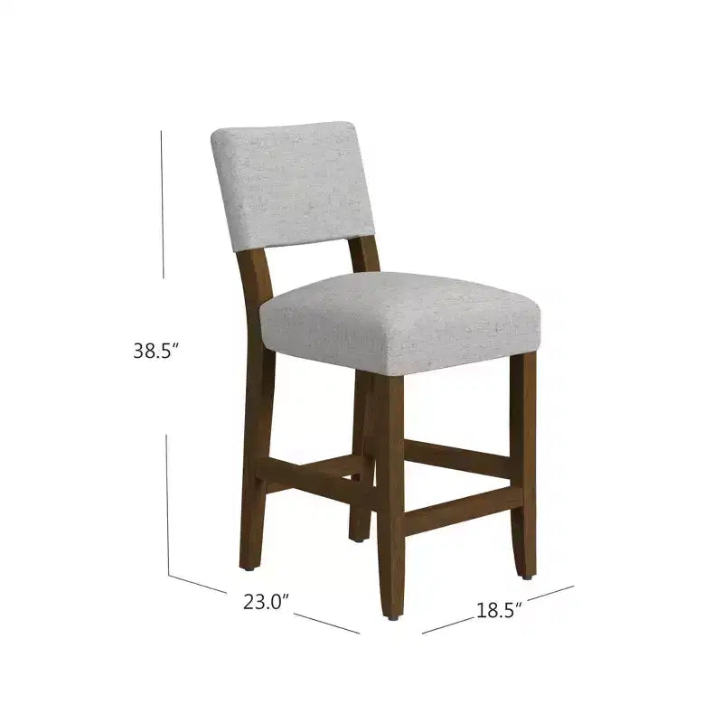 Tabouret de bar à dossier ouvert hauteur comptoir | Rembourré, capacité de 113 kg