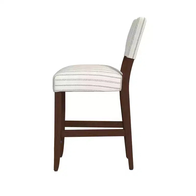 Tabouret de bar à dossier ouvert hauteur comptoir | Rembourré, capacité de 113 kg