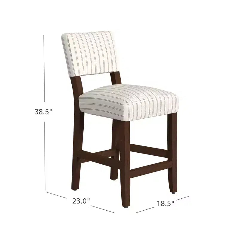 Tabouret de bar à dossier ouvert hauteur comptoir | Rembourré, capacité de 113 kg