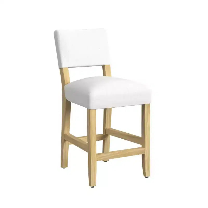 Tabouret de bar à dossier ouvert hauteur comptoir | Rembourré, capacité de 113 kg
