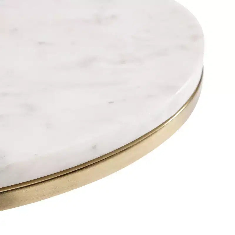 Table d'appoint ovale en métal 35x23x71 cm Or | Guéridon d'appoint