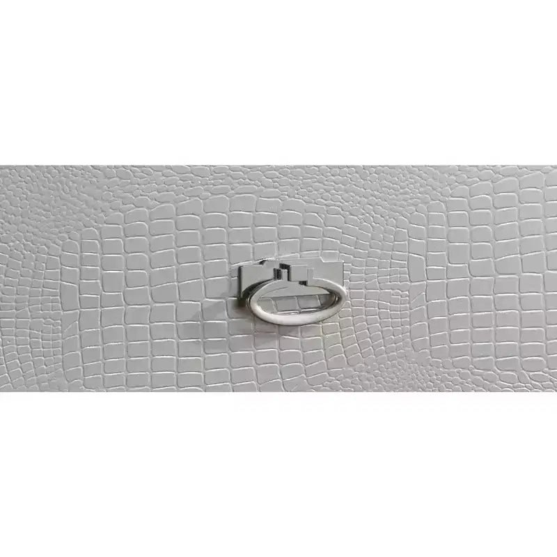 Table de chevet à 2 tiroirs avec miroirs décoratifs | 71 cm H x 43 cm L x 71 cm P