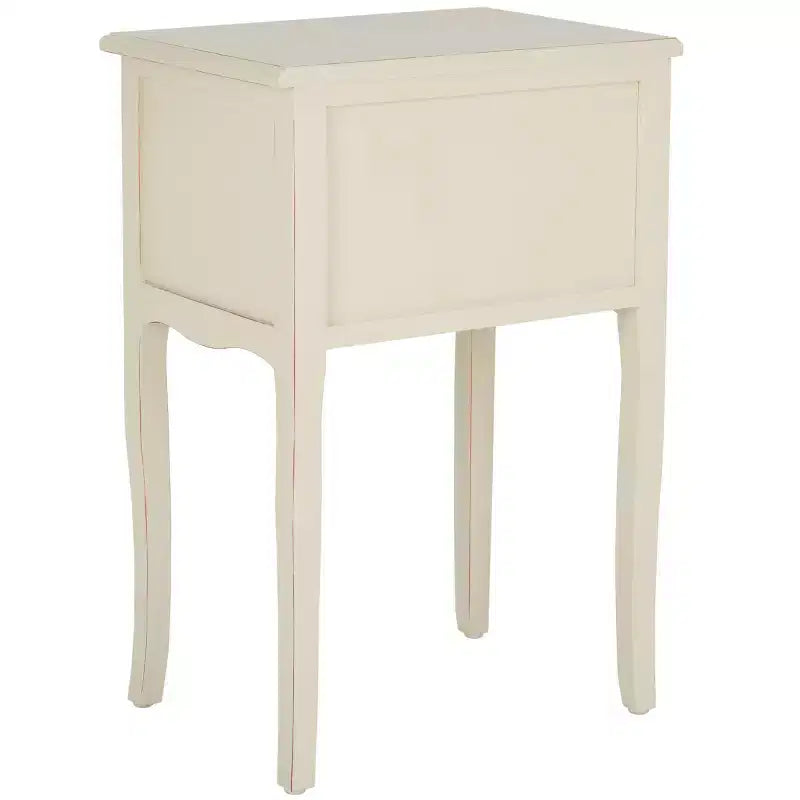 Table de Chevet de Ferme Française | Bouleau Blanc, 2 Tiroirs, Aucun Assemblage