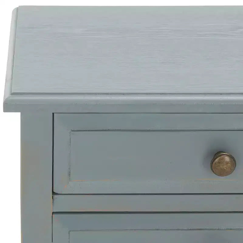 Table de Chevet de Ferme Française | Bouleau Blanc, 2 Tiroirs, Aucun Assemblage