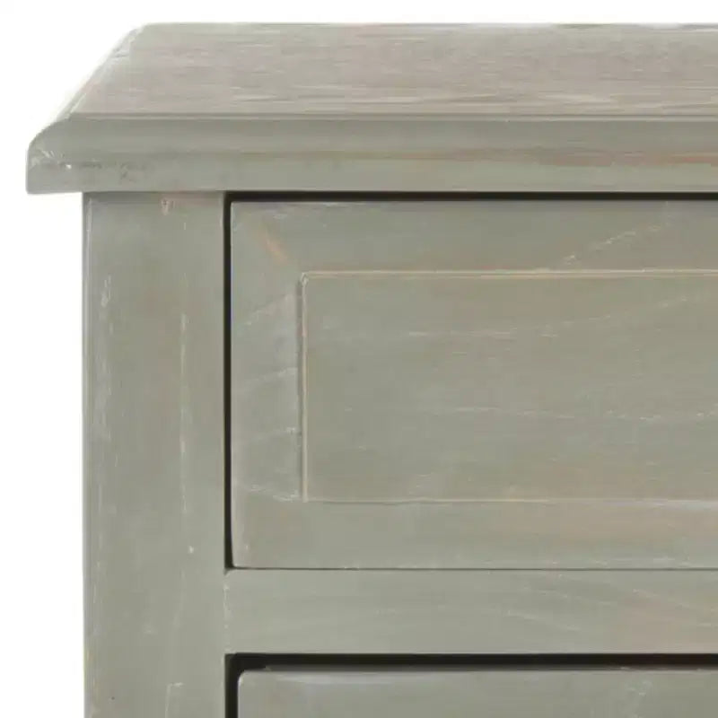 Table de Chevet de Ferme Française | Bouleau Blanc, 2 Tiroirs, Aucun Assemblage