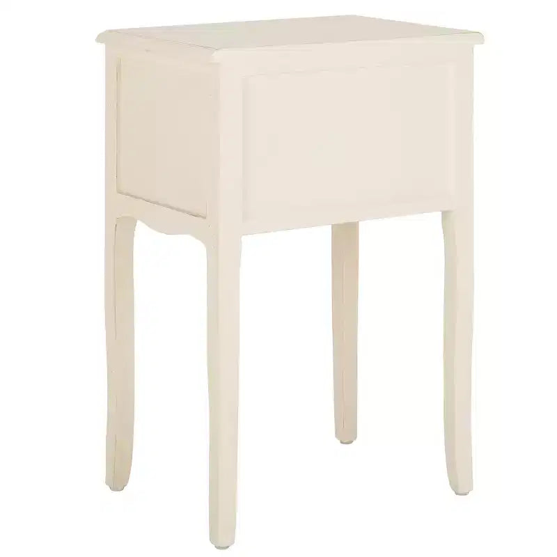Table de Chevet de Ferme Française | Bouleau Blanc, 2 Tiroirs, Aucun Assemblage