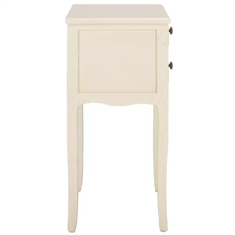 Table de Chevet de Ferme Française | Bouleau Blanc, 2 Tiroirs, Aucun Assemblage