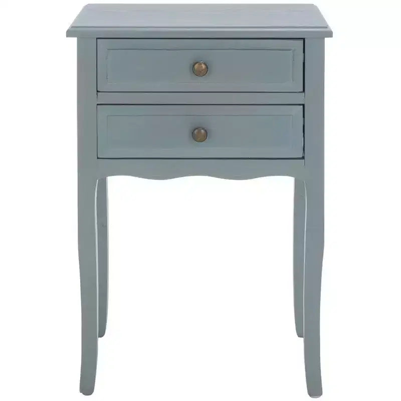Table de Chevet de Ferme Française | Bouleau Blanc, 2 Tiroirs, Aucun Assemblage