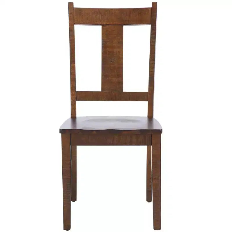Lot de 2 chaises de salle à manger | Finition café rustique