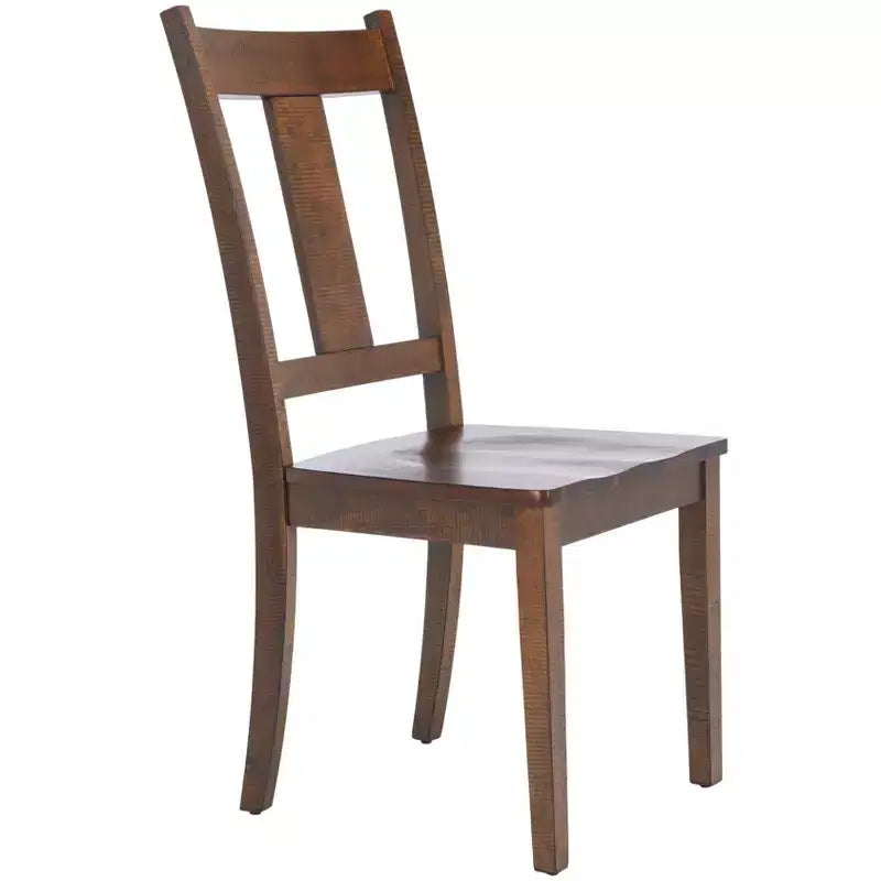 Lot de 2 chaises de salle à manger | Finition café rustique