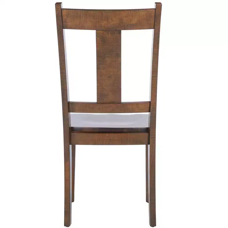 Lot de 2 chaises de salle à manger | Finition café rustique