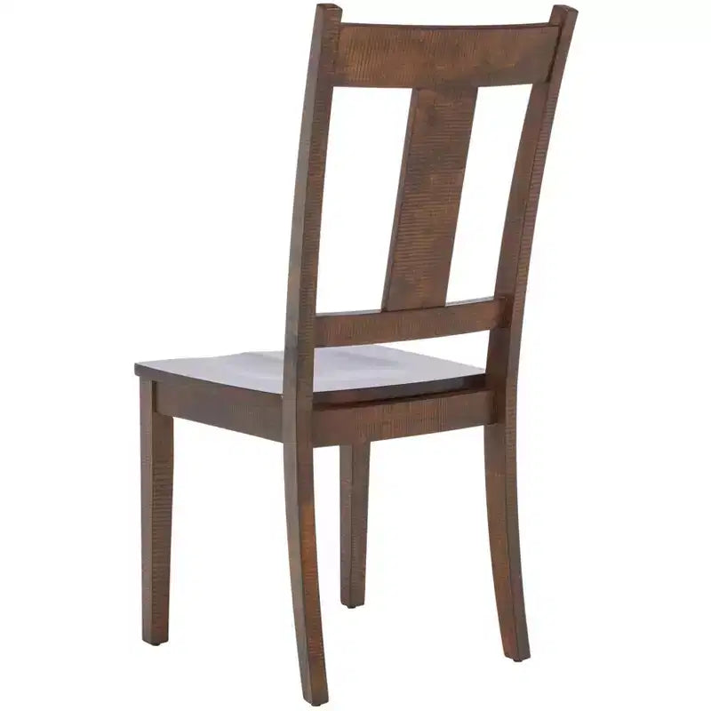 Lot de 2 chaises de salle à manger | Finition café rustique