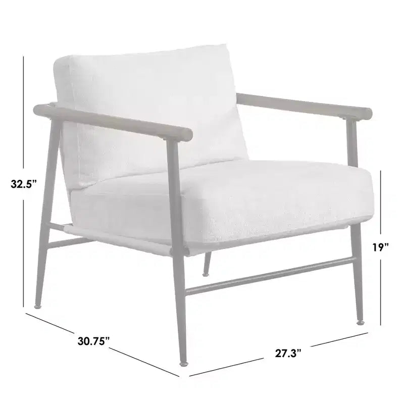 Fauteuil d'appoint moderne du milieu du siècle | Fauteuil rembourré pour salon