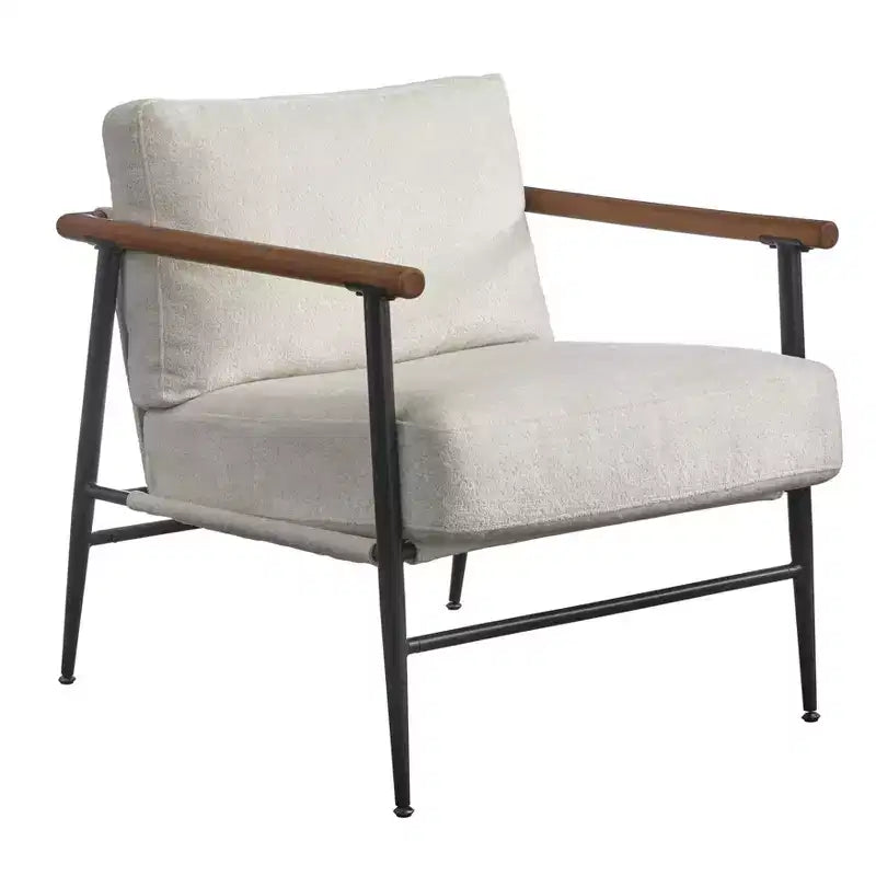 Fauteuil d'appoint moderne du milieu du siècle | Fauteuil rembourré pour salon