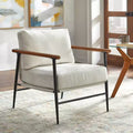 Fauteuil d'appoint moderne du milieu du siècle | Fauteuil rembourré pour salon