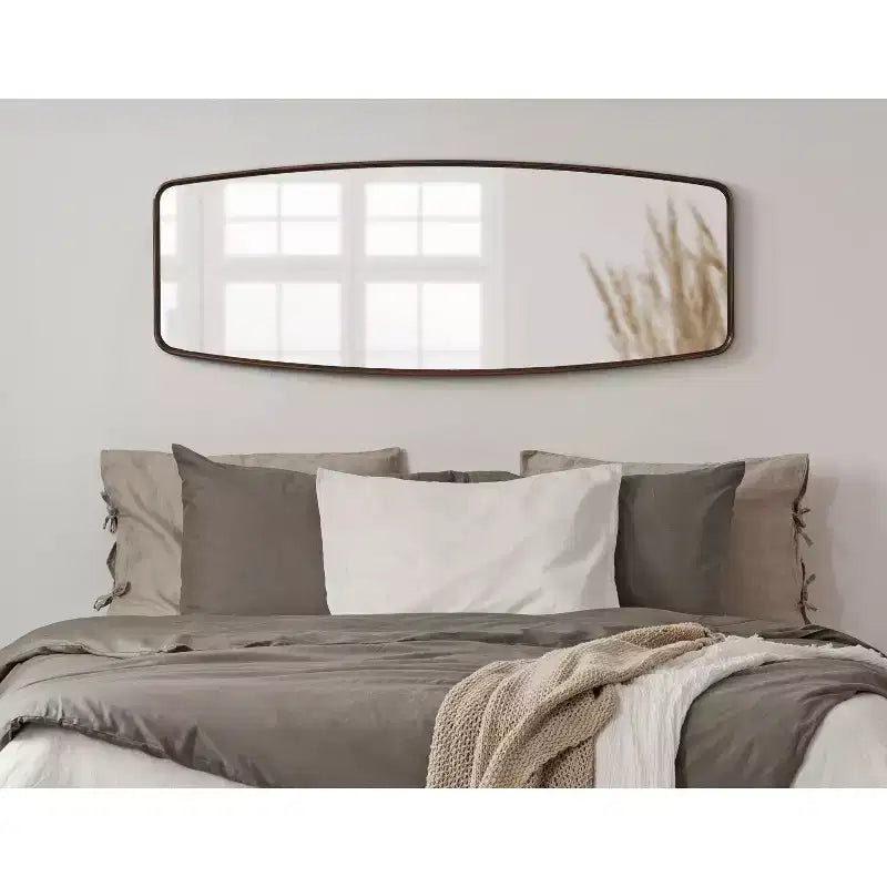 Miroir pleine longueur rectangulaire en MDF Kate and Laurel Caskill, 18x48, bronze