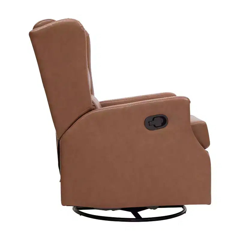 Fauteuil Inclinable Glider Rocker Manuel | Fauteuil à Oreilles Pivotant à 360°