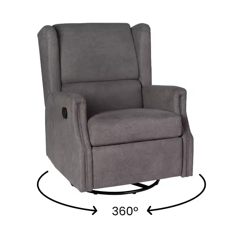 Fauteuil Inclinable Glider Rocker Manuel | Fauteuil à Oreilles Pivotant à 360°