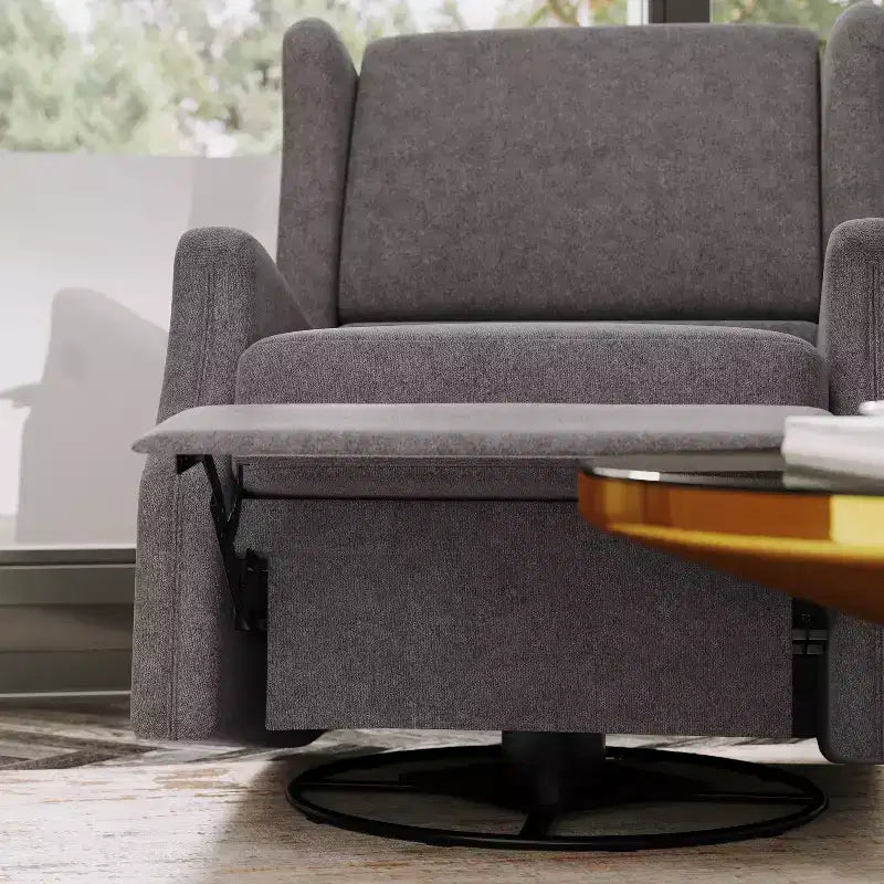 Fauteuil Inclinable Glider Rocker Manuel | Fauteuil à Oreilles Pivotant à 360°