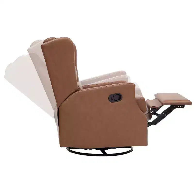 Fauteuil Inclinable Glider Rocker Manuel | Fauteuil à Oreilles Pivotant à 360°