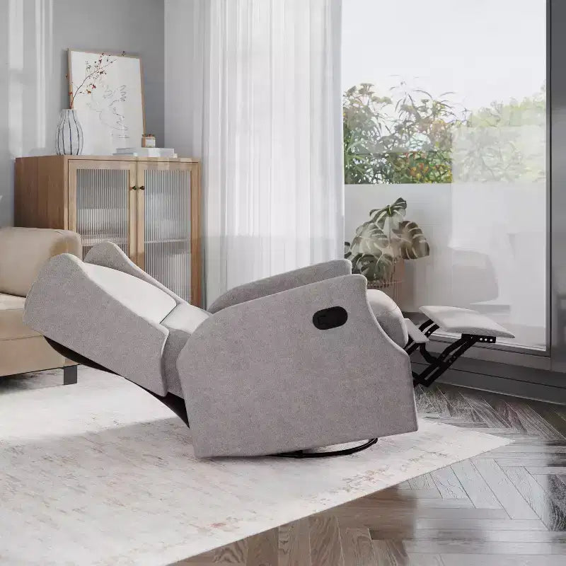 Fauteuil Inclinable Glider Rocker Manuel | Fauteuil à Oreilles Pivotant à 360°