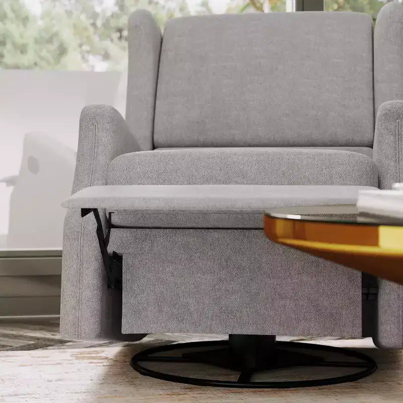 Fauteuil Inclinable Glider Rocker Manuel | Fauteuil à Oreilles Pivotant à 360°