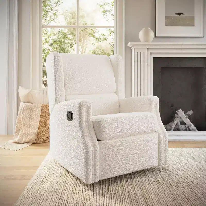 Fauteuil Inclinable Glider Rocker Manuel | Fauteuil à Oreilles Pivotant à 360°