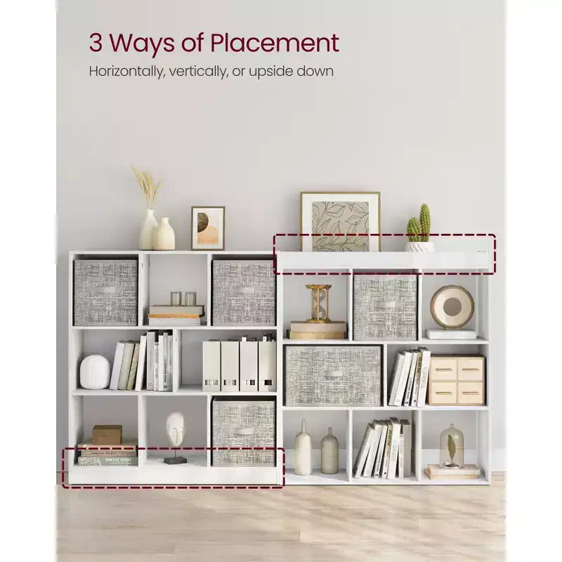 Organisateur de rangement Bibliothèque 8 cubes | Meuble de rangement ouvert