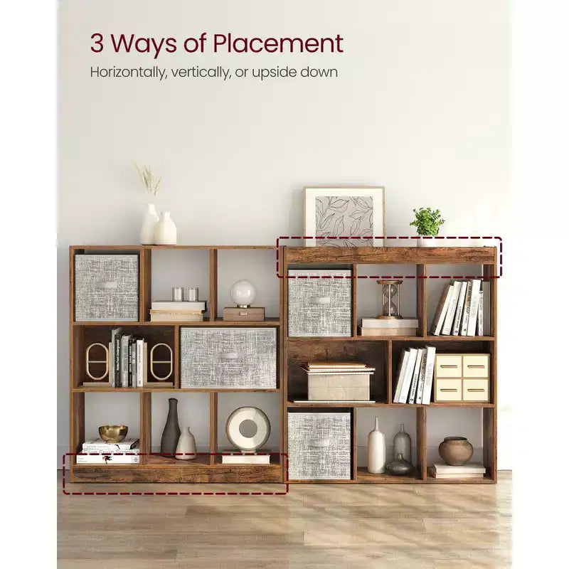 Organisateur de rangement Bibliothèque 8 cubes | Meuble de rangement ouvert