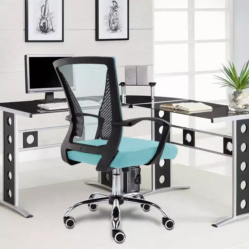 Fauteuil de bureau à dossier mi-haut | Siège ergonomique pour bureau à domicile