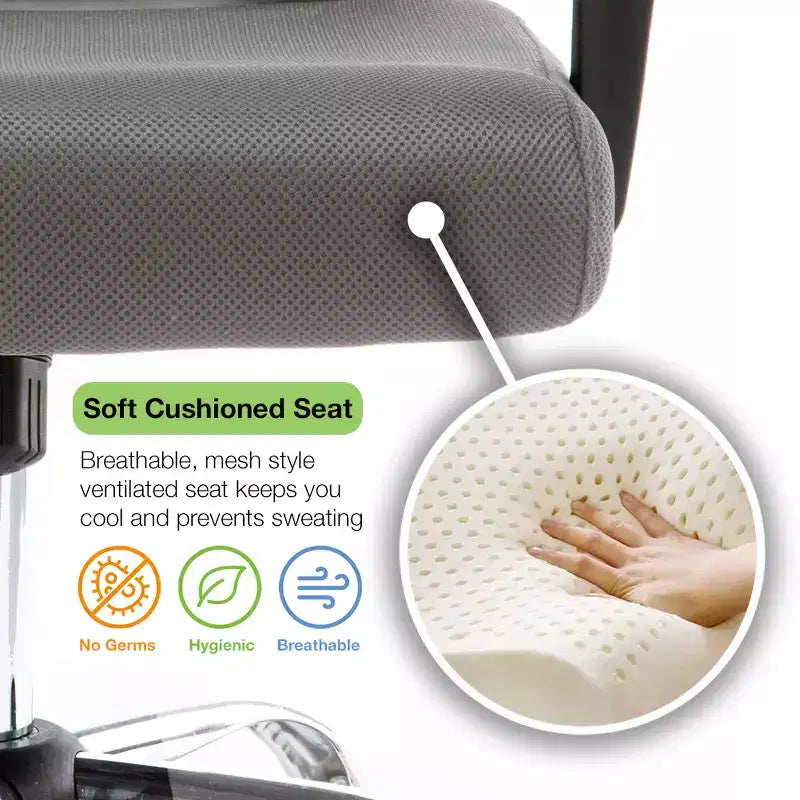 Fauteuil de bureau à dossier mi-haut | Siège ergonomique pour bureau à domicile