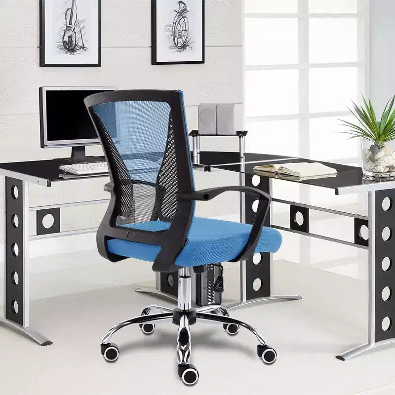 Fauteuil de bureau à dossier mi-haut | Siège ergonomique pour bureau à domicile