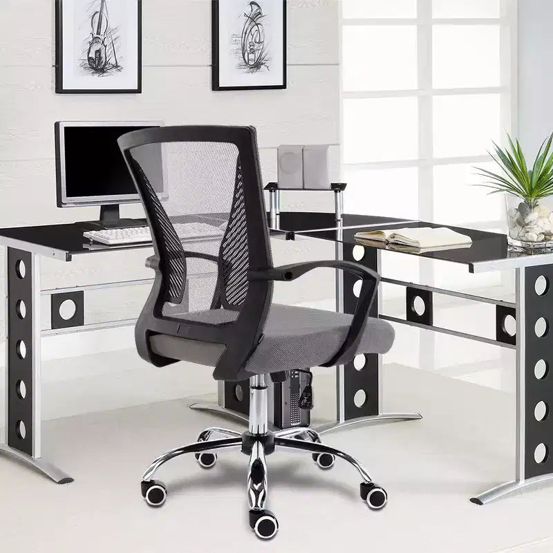 Fauteuil de bureau à dossier mi-haut | Siège ergonomique pour bureau à domicile