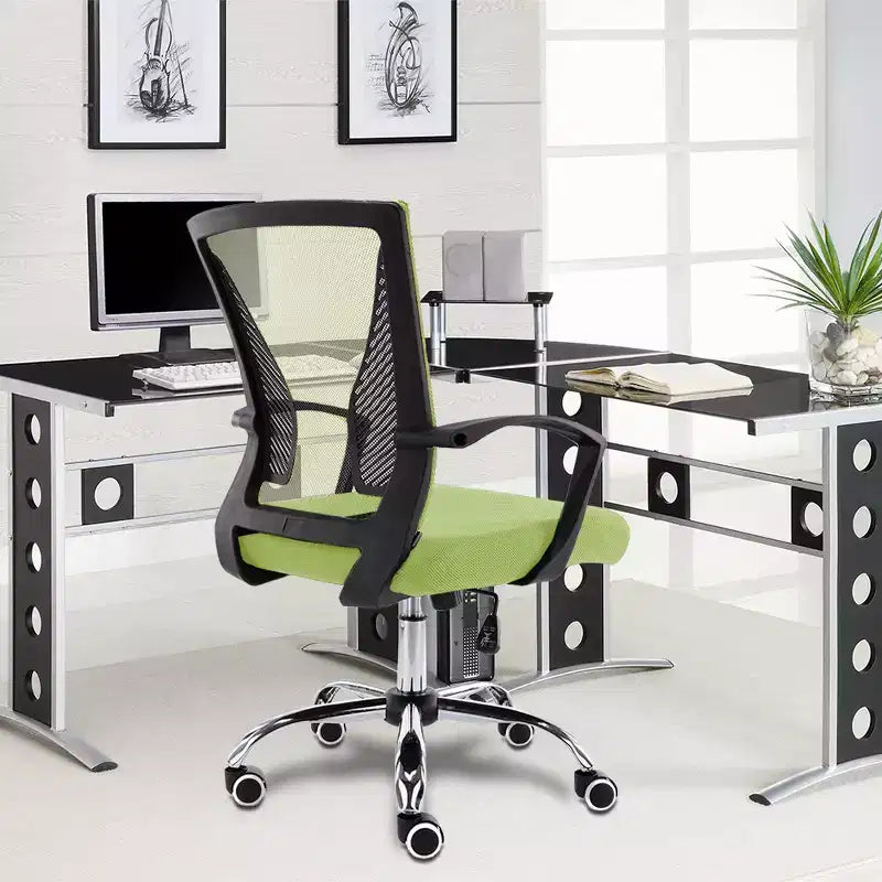 Fauteuil de bureau à dossier mi-haut | Siège ergonomique pour bureau à domicile
