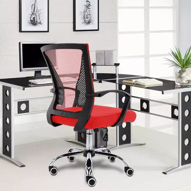 Fauteuil de bureau à dossier mi-haut | Siège ergonomique pour bureau à domicile