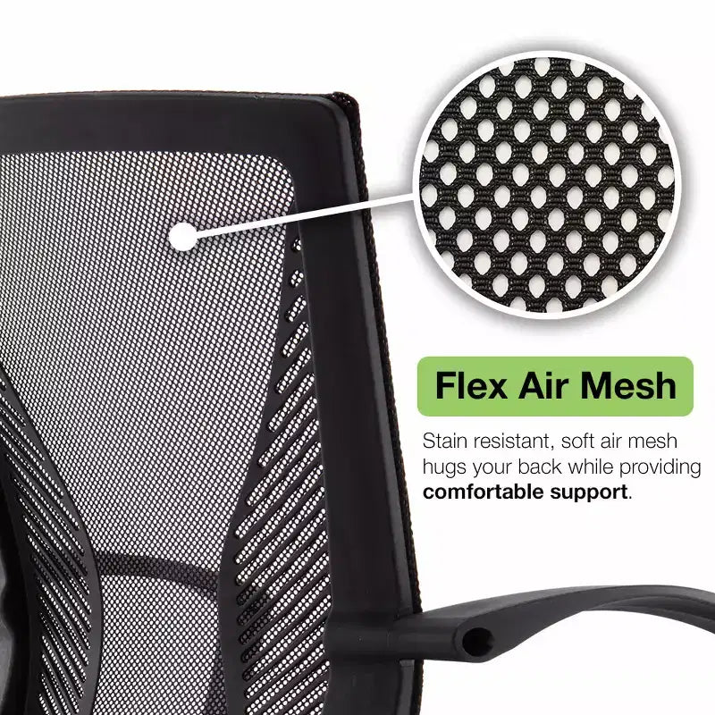 Fauteuil de bureau à dossier mi-haut | Siège ergonomique pour bureau à domicile