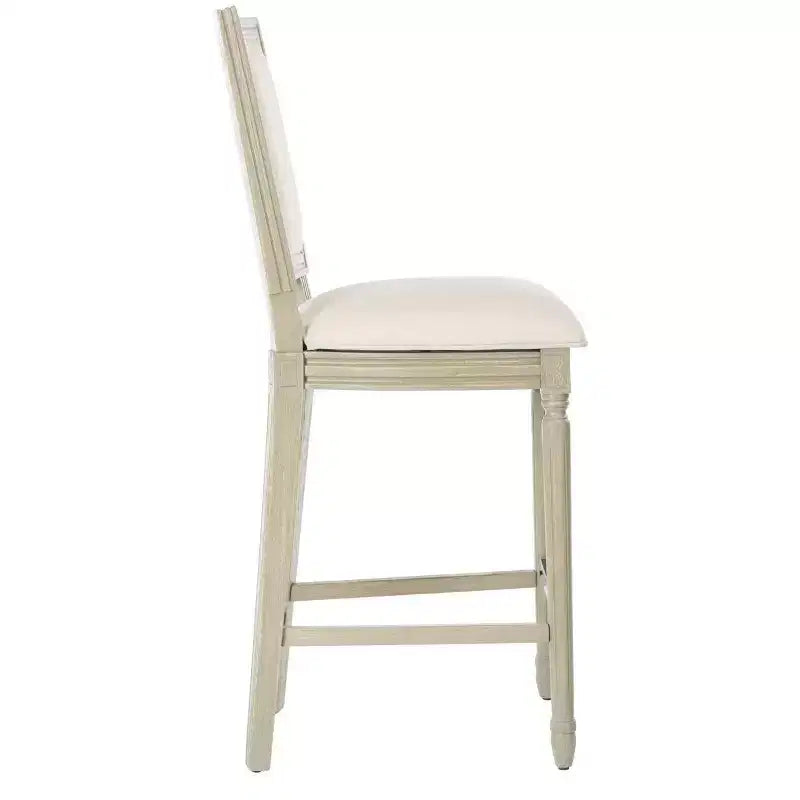 Tabourets de bar rectangulaires (lot de 2) | Sièges hauteur comptoir