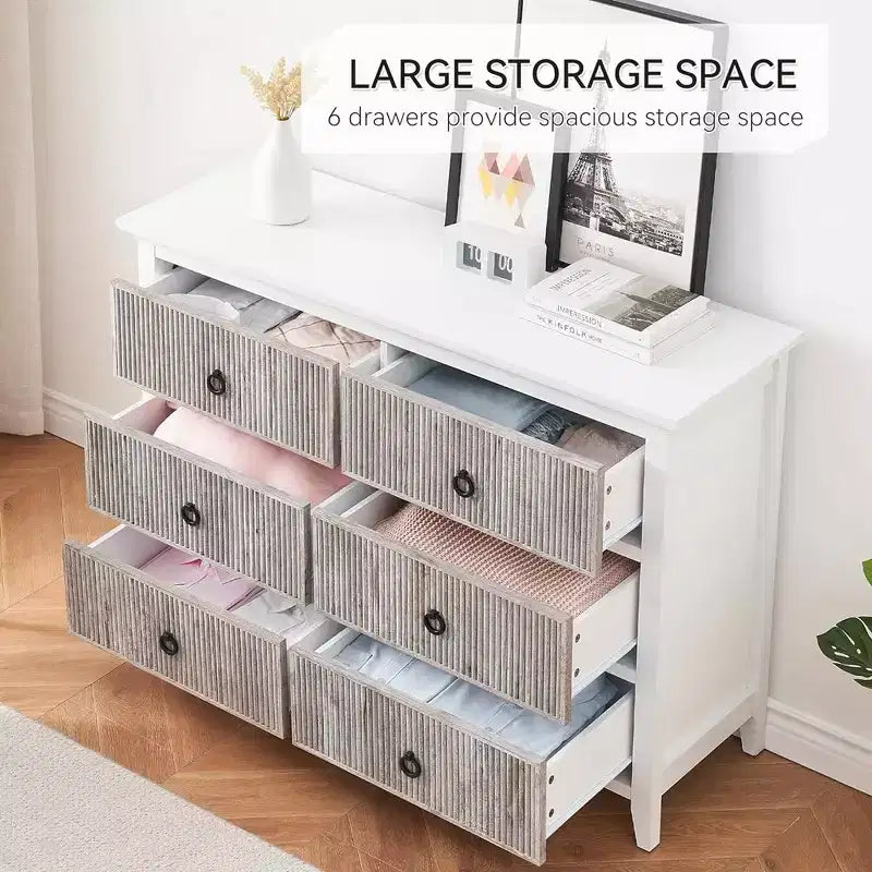 Commode large en bois à 5 tiroirs | Chambre, Salon, Couloir