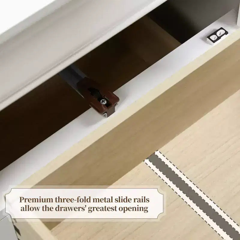 Table de chevet moderne à 2 tiroirs | Rangement pour chambre à coucher