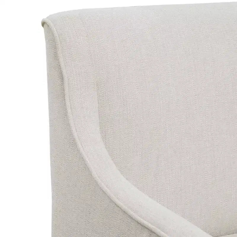 Fauteuil de salle à manger déhoussable avec roulettes | Chaise roulante rembourrée
