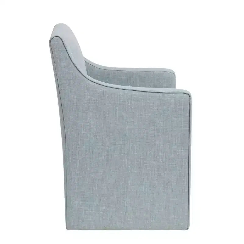 Fauteuil de salle à manger déhoussable avec roulettes | Chaise roulante rembourrée
