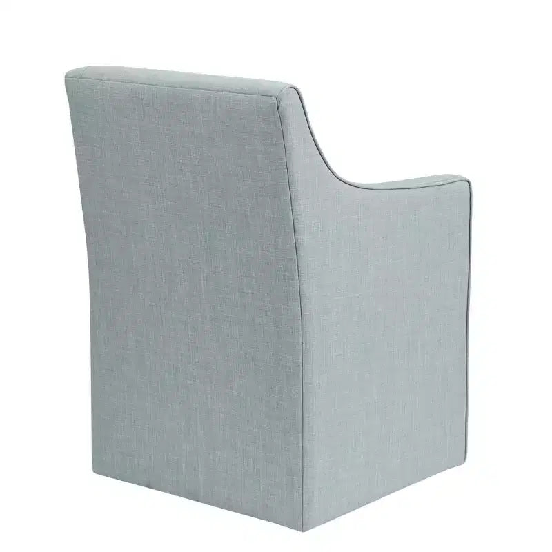 Fauteuil de salle à manger déhoussable avec roulettes | Chaise roulante rembourrée