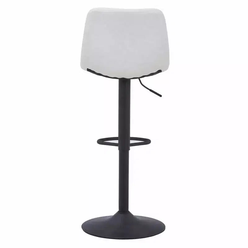 Tabouret de bar réglable en hauteur | Cuir végétalien, Repose-pieds, Îlot de cuisine