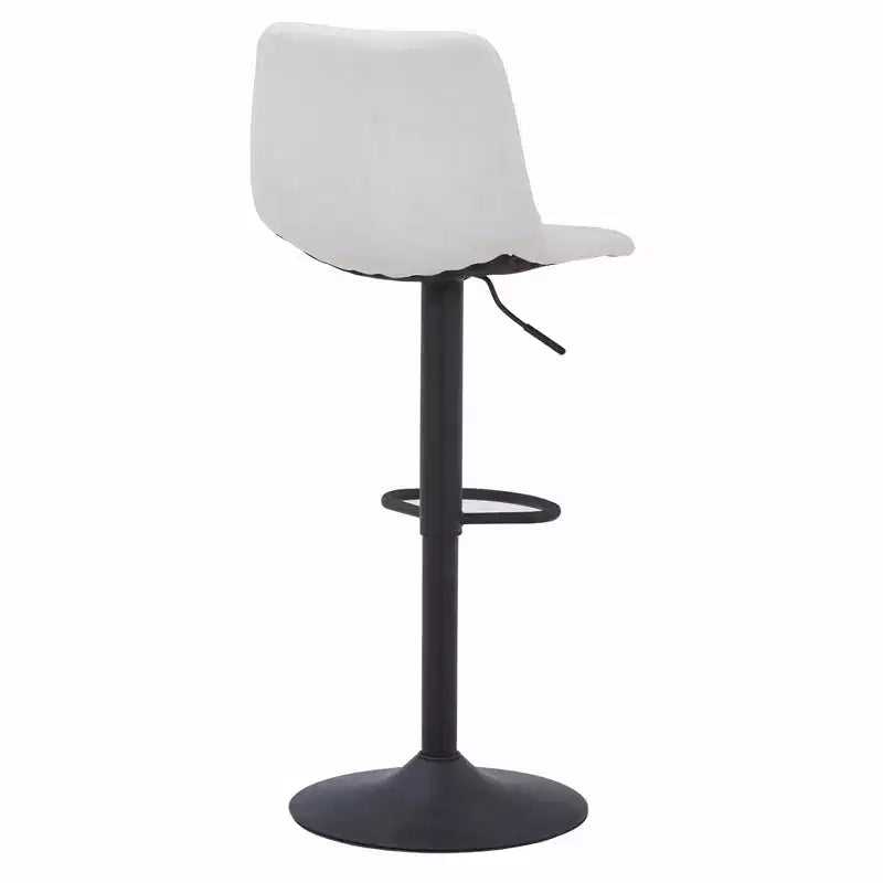 Tabouret de bar réglable en hauteur | Cuir végétalien, Repose-pieds, Îlot de cuisine