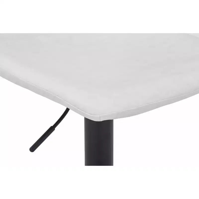 Tabouret de bar réglable en hauteur | Cuir végétalien, Repose-pieds, Îlot de cuisine